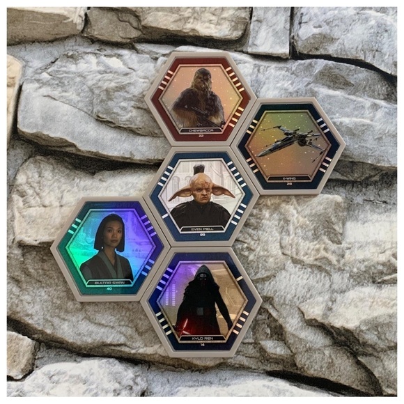 2016 Lot of 26 Star Wars Galactic Connexions Trading Cards Discs Game Series 3 - Picture 7 of 11